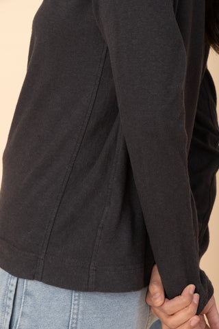 Gili 2 - Hemp Organic Cotton Side Panel Long Sleeve T-shirt - Forgotten Tribes