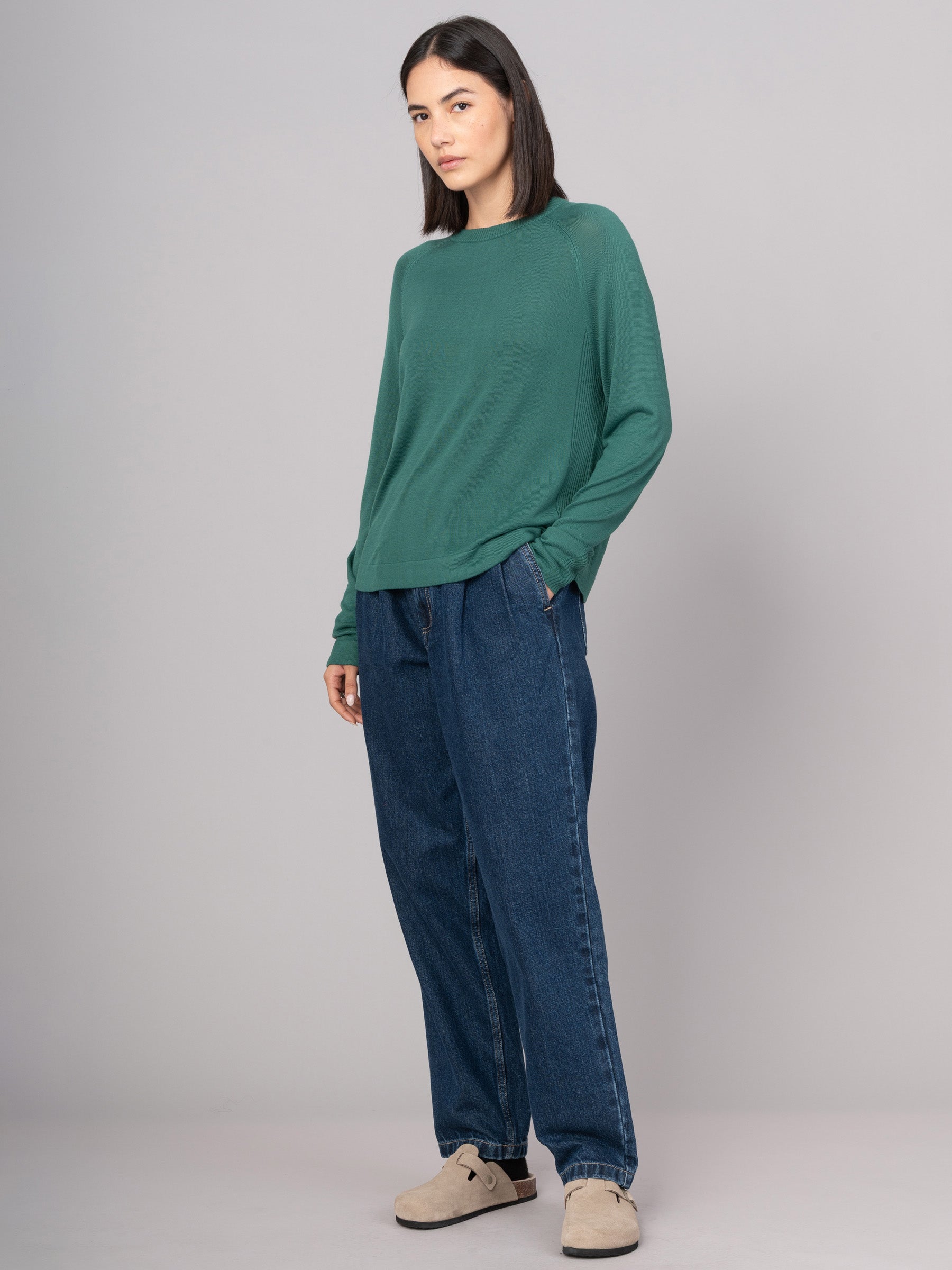 Anthea - Bamboo Viscose Raglan Sweater - Forgotten Tribes