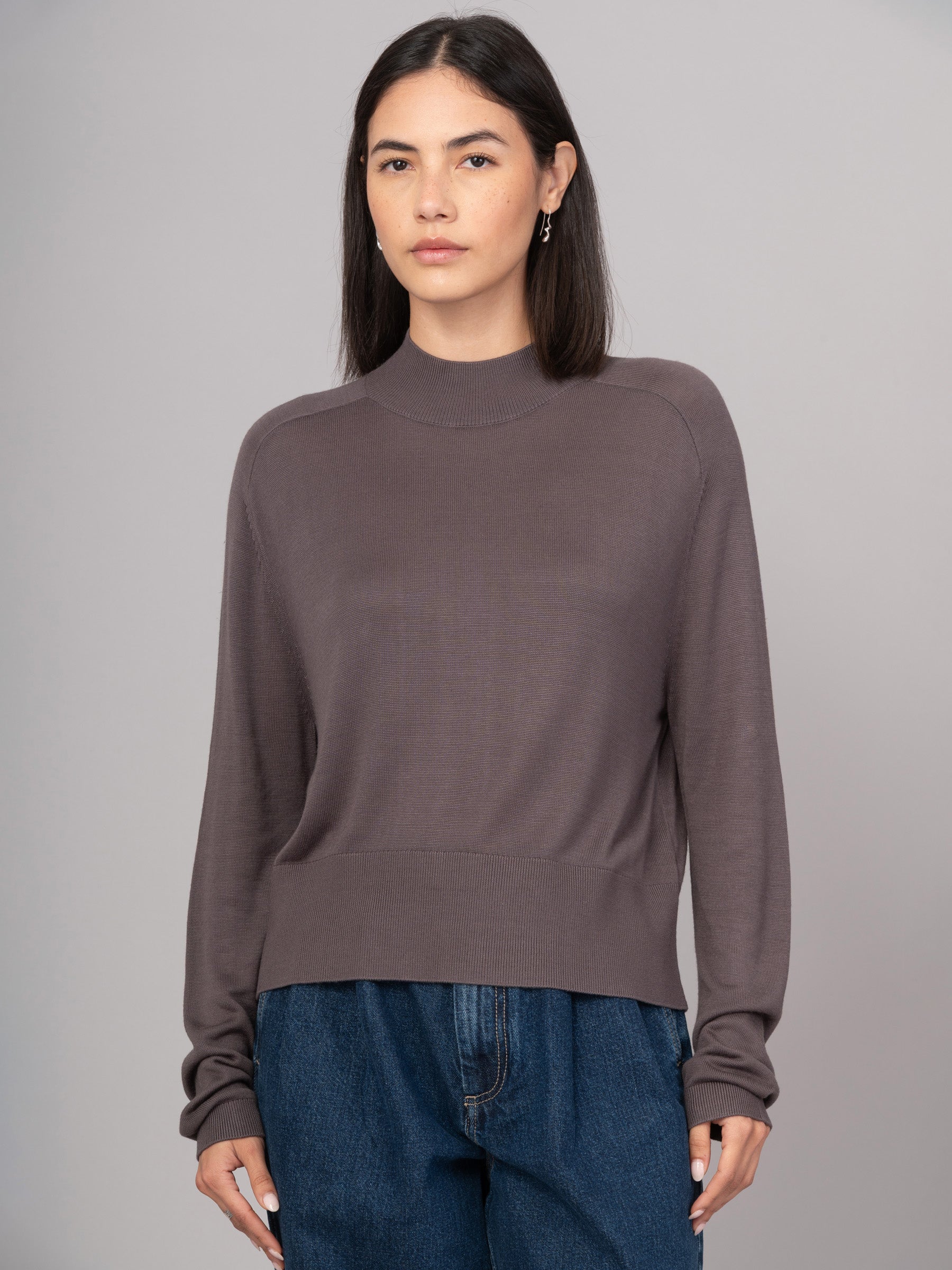 Lanka - Bamboo Viscose High Neck Sweater With Shoulder Yoke - Forgotten Tribes