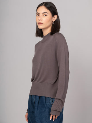 Lanka - Bamboo Viscose High Neck Sweater With Shoulder Yoke - Forgotten Tribes