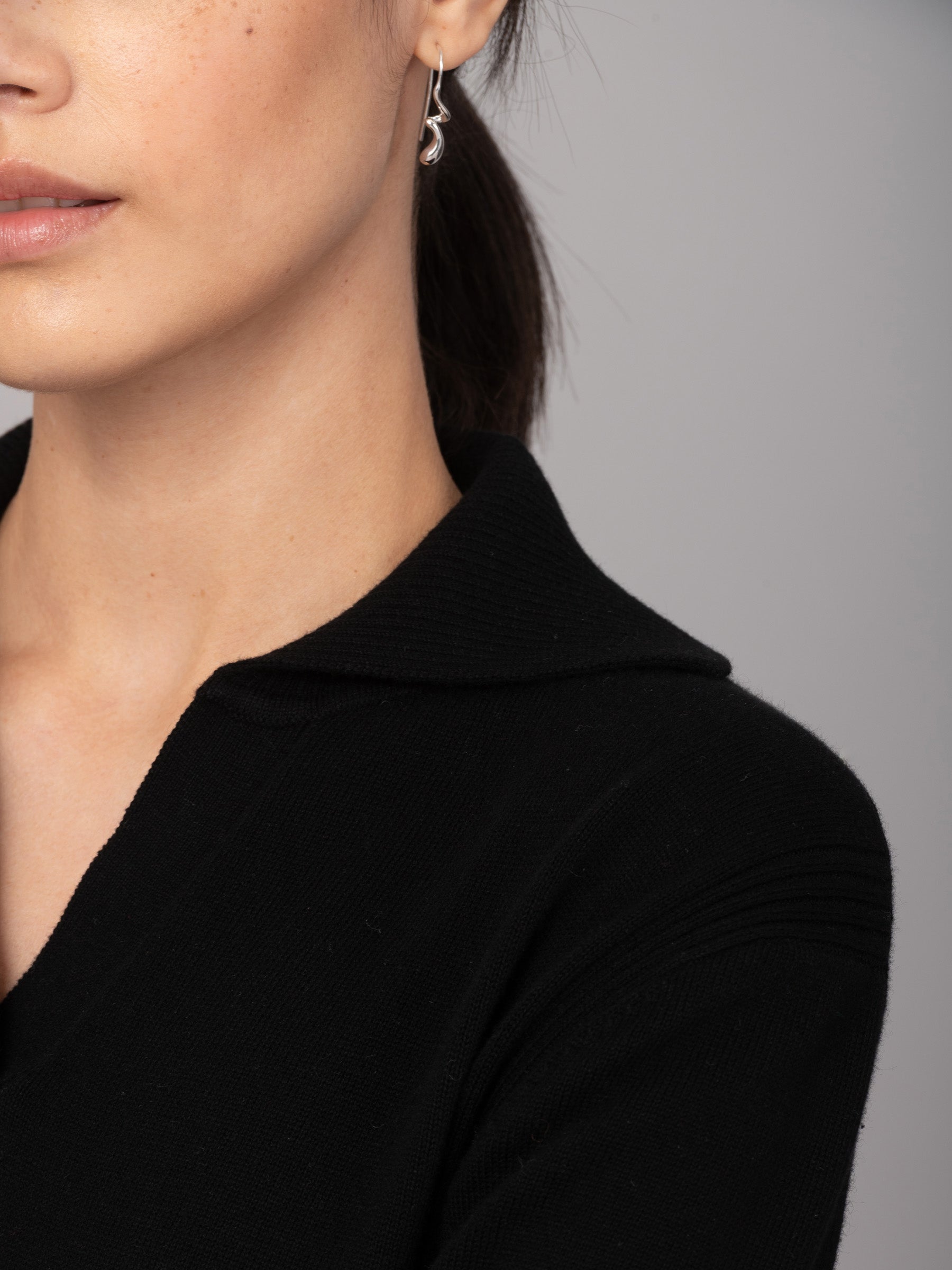 Shima - Cotton Cashmere Blend Polo Sweater - Forgotten Tribes