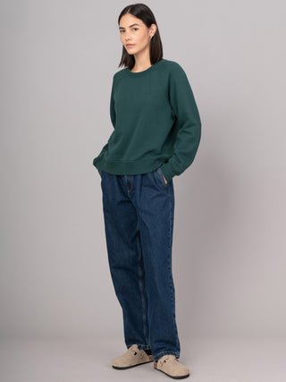 Sami - Hemp Organic Cotton Fleece Crewneck Raglan Sweatshirt - Forgotten Tribes