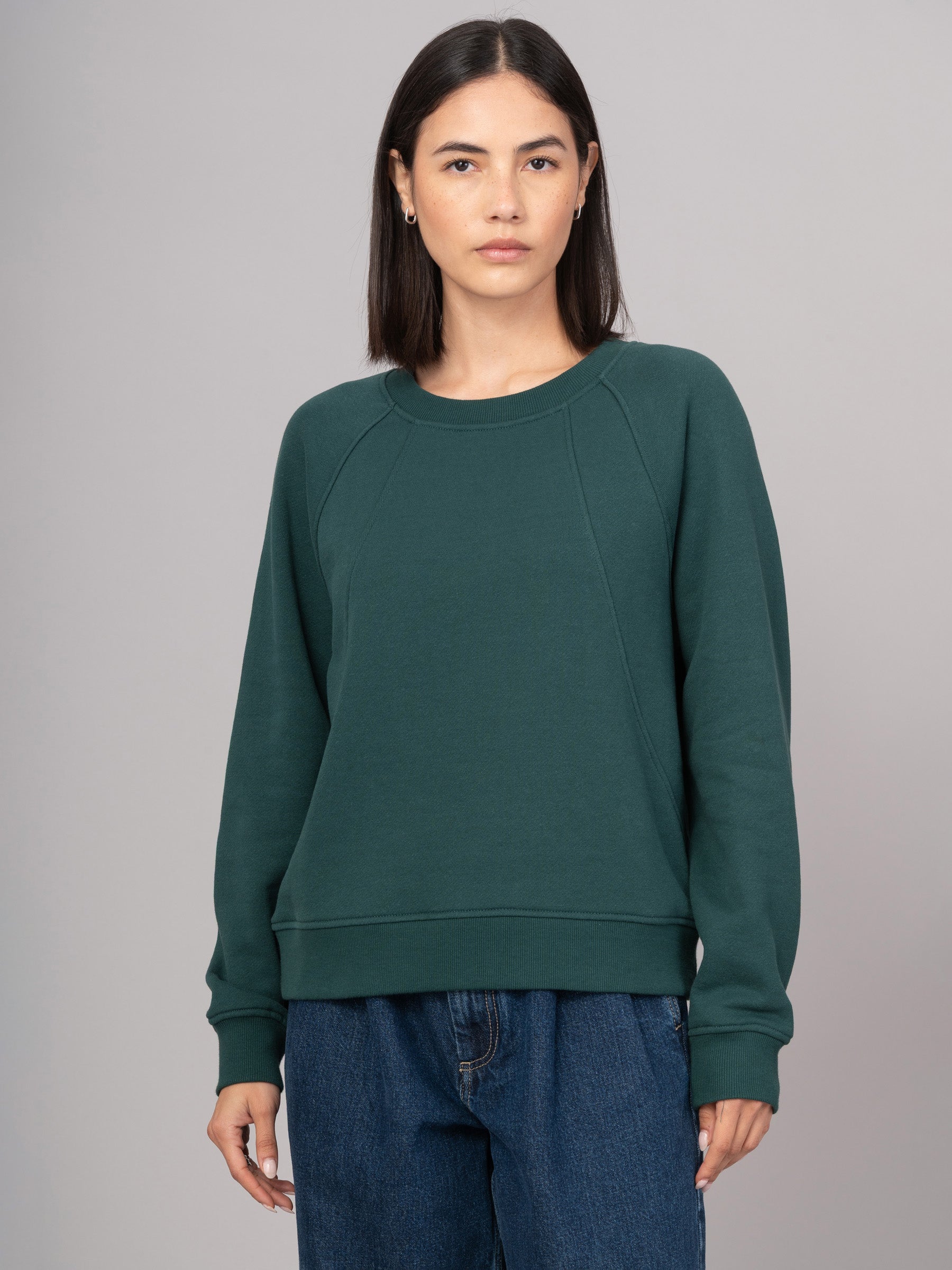 Sami - Hemp Organic Cotton Fleece Crewneck Raglan Sweatshirt