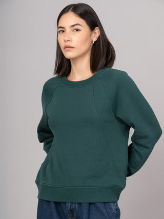 Sami - Hemp Organic Cotton Fleece Crewneck Raglan Sweatshirt - Forgotten Tribes