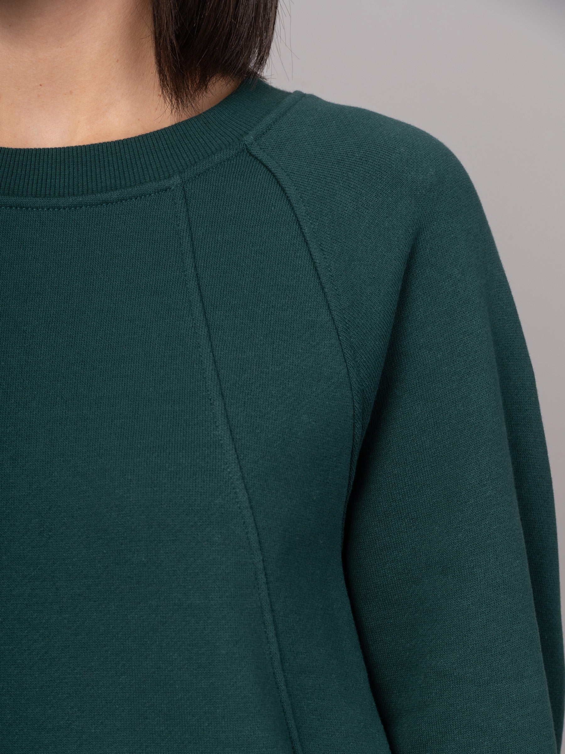 Sami - Hemp Organic Cotton Fleece Crewneck Raglan Sweatshirt