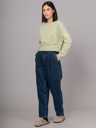 Rapa - Cotton Fleece Cropped Sweatshirt - Forgotten Tribes