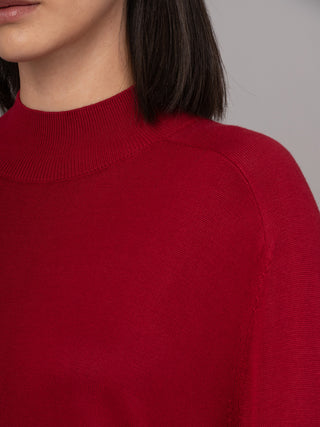 Lanka - Bamboo Viscose High Neck Sweater With Shoulder Yoke - Forgotten Tribes