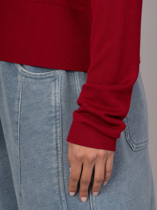 Lanka - Bamboo Viscose High Neck Sweater With Shoulder Yoke - Forgotten Tribes