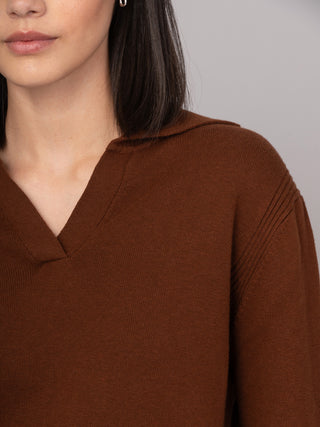 Shima - Cotton Cashmere Blend Polo Sweater - Forgotten Tribes