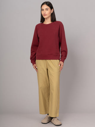 Sami - Hemp Organic Cotton Fleece Crewneck Raglan Sweatshirt - Forgotten Tribes