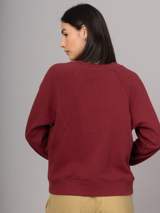 Sami - Hemp Organic Cotton Fleece Crewneck Raglan Sweatshirt - Forgotten Tribes