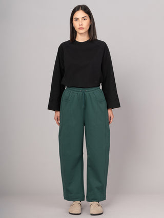 Paxi - Cotton Fleece Barrel Leg Trousers - Forgotten Tribes
