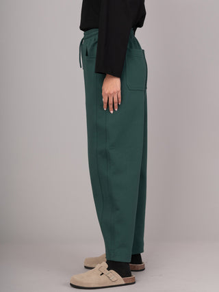 Paxi - Cotton Fleece Barrel Leg Trousers - Forgotten Tribes