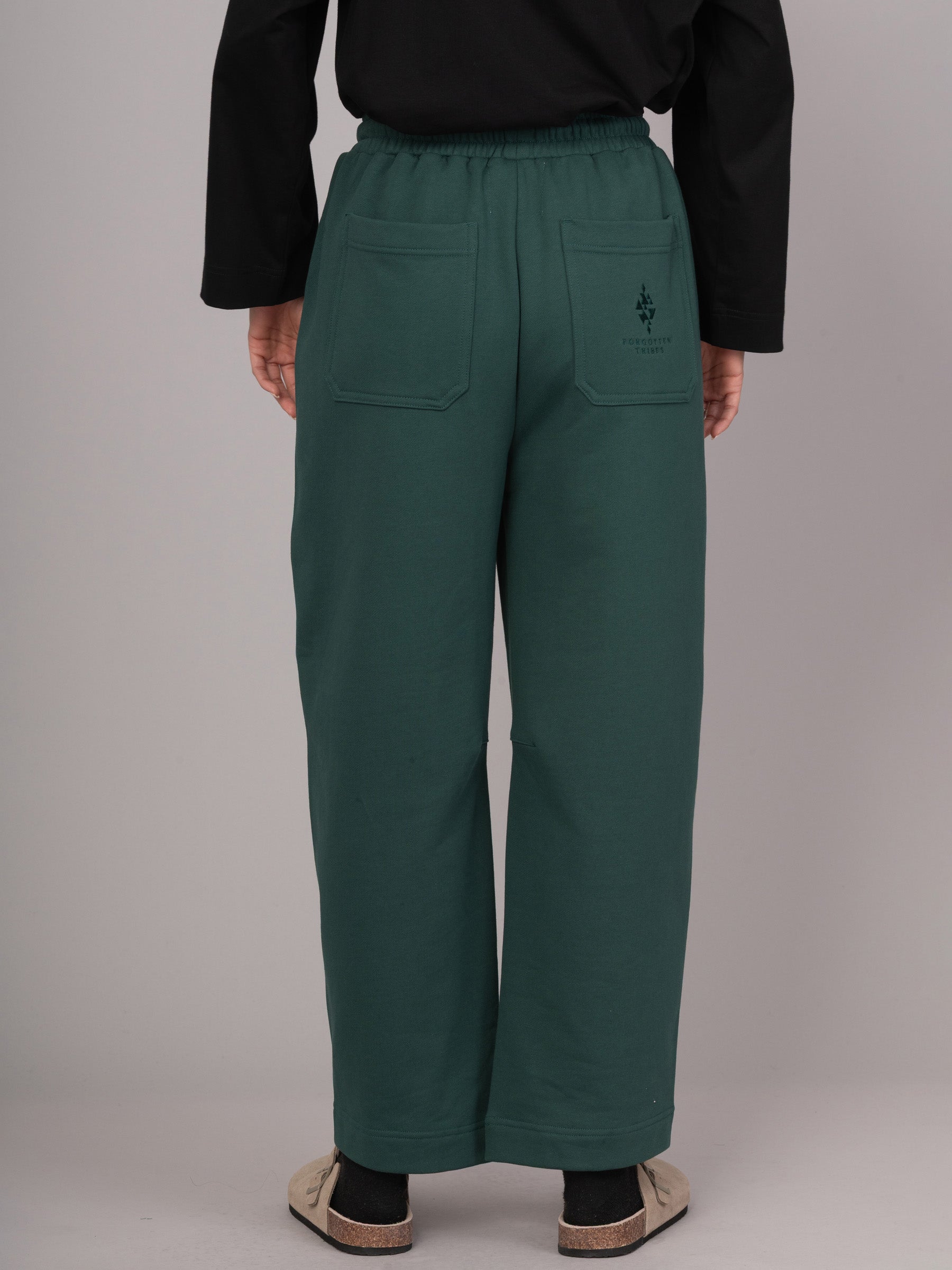 Paxi - Cotton Fleece Barrel Leg Trousers - Forgotten Tribes