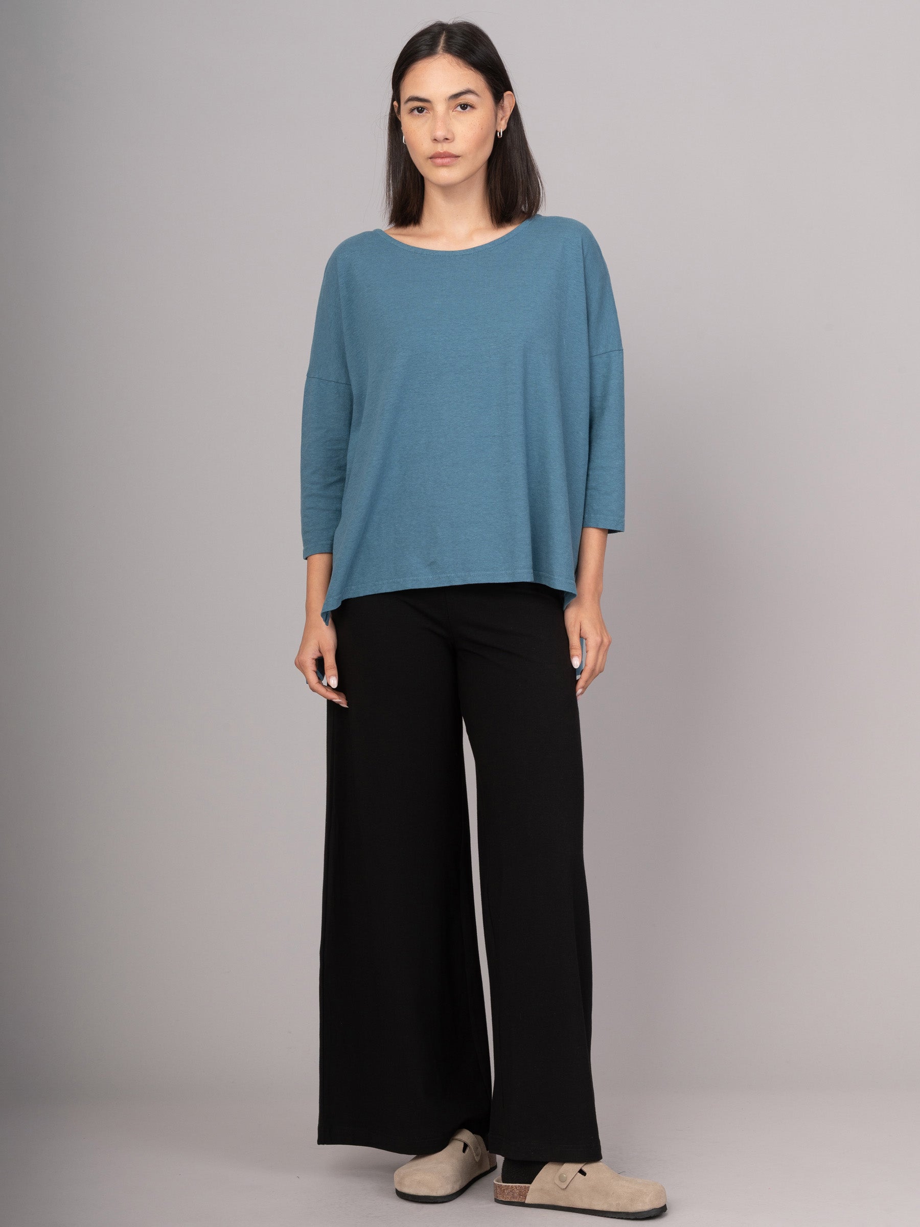 Hemp Organic Cotton Cropped Sleeve T-Shirt - Forgotten Tribes