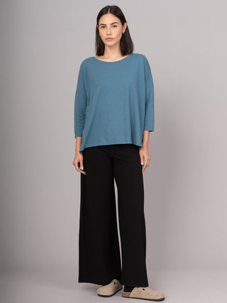 Hemp Organic Cotton Cropped Sleeve T-Shirt - Forgotten Tribes