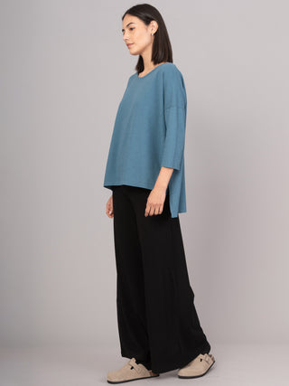 Hemp Organic Cotton Cropped Sleeve T-Shirt - Forgotten Tribes