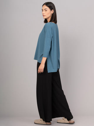 Hemp Organic Cotton Cropped Sleeve T-Shirt - Forgotten Tribes