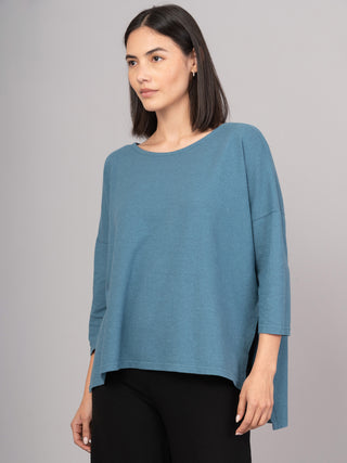Hemp Organic Cotton Cropped Sleeve T-Shirt - Forgotten Tribes