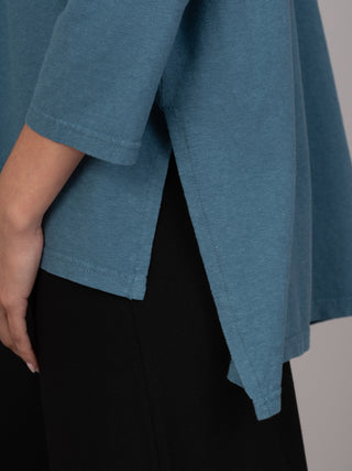 Hemp Organic Cotton Cropped Sleeve T-Shirt - Forgotten Tribes