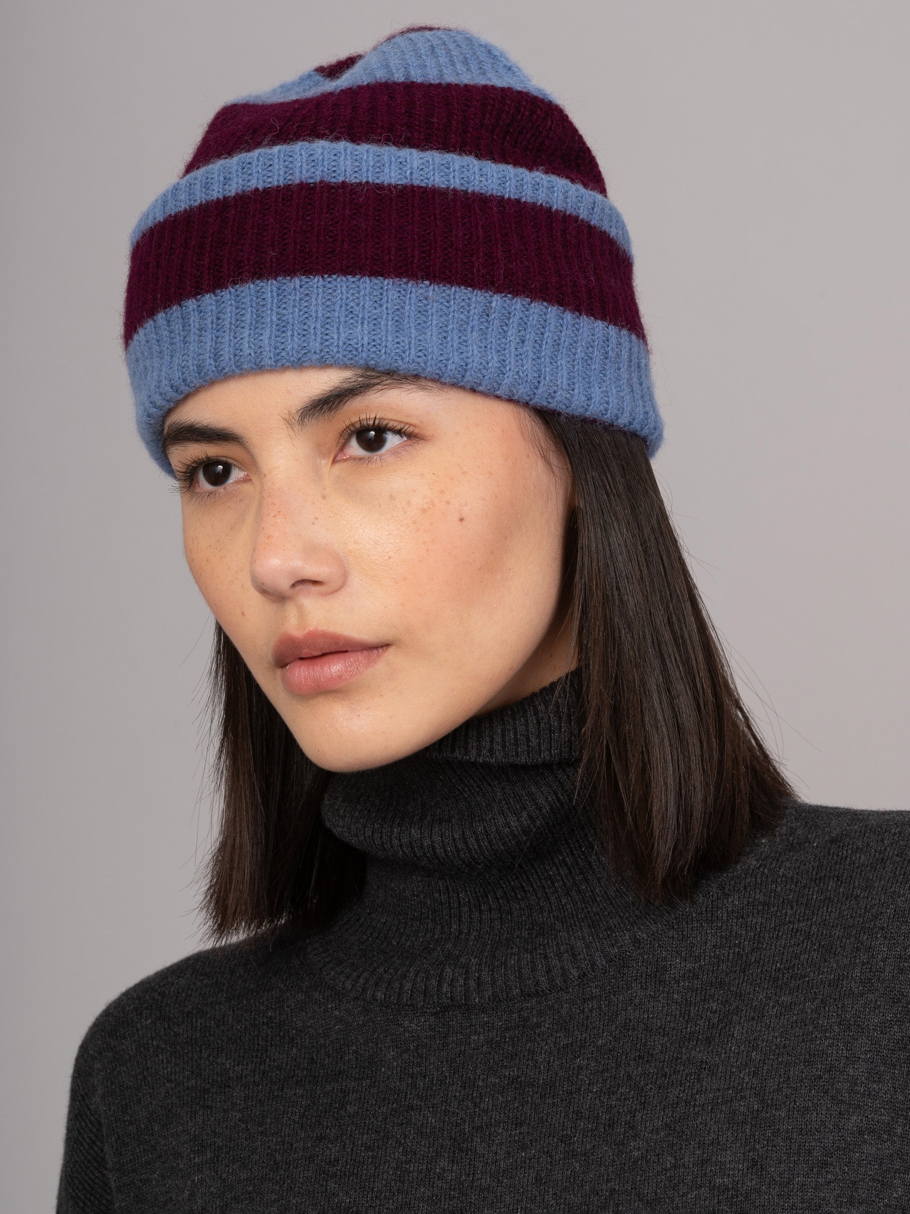 Obi - Pure Alpaca Horizontal Striped Beanies