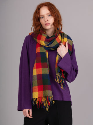 Boiled Wool Tartan Scarf - Forgotten Tribes