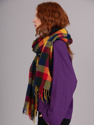 Boiled Wool Tartan Scarf - Forgotten Tribes