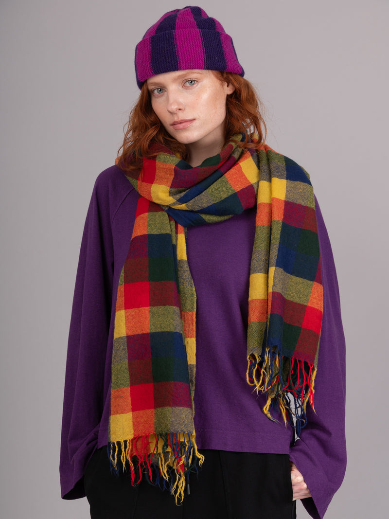 Boiled Wool Tartan Scarf - Forgotten Tribes