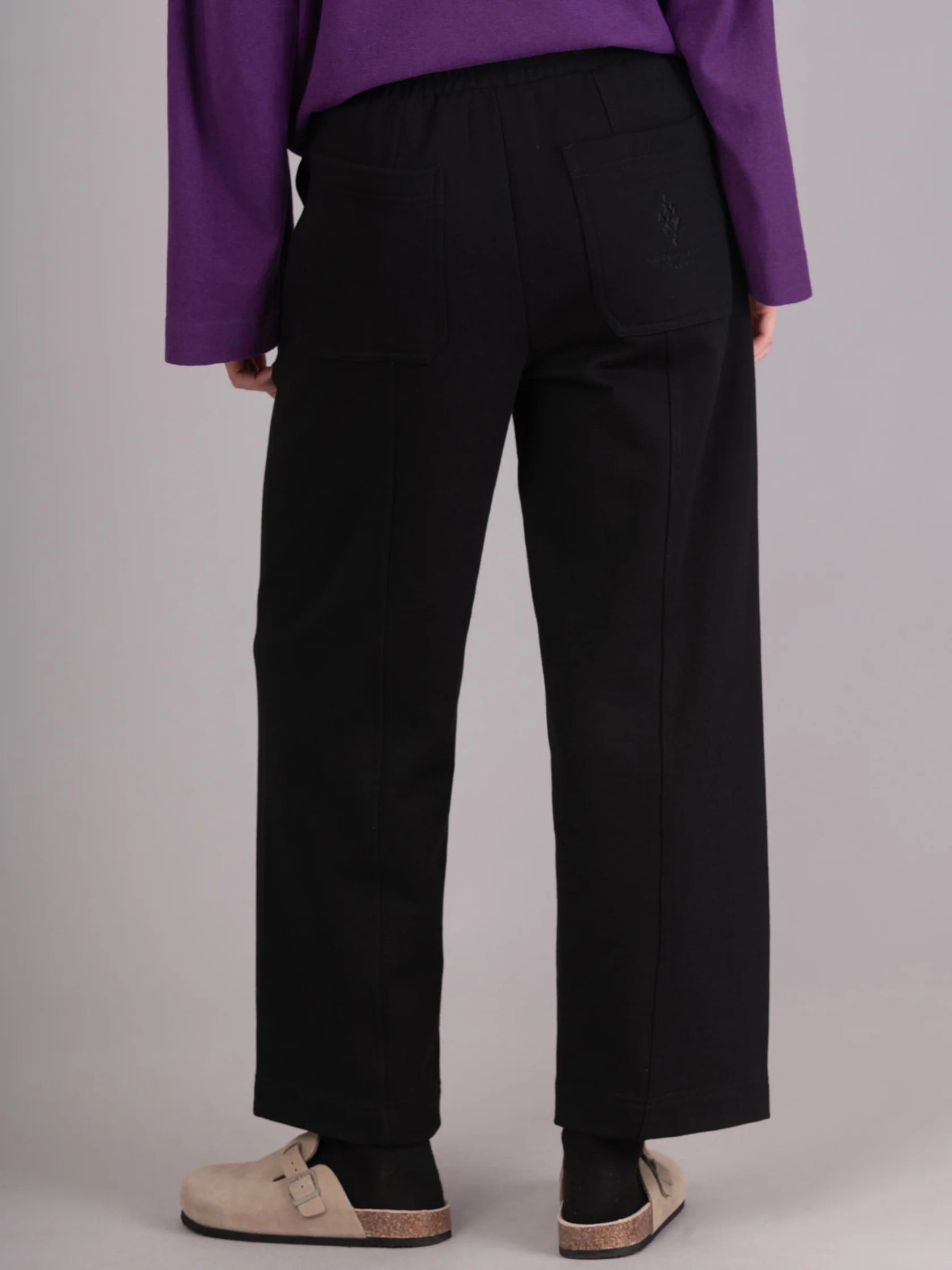 Sable - Cotton Fleece Straight Leg Trousers - Forgotten Tribes