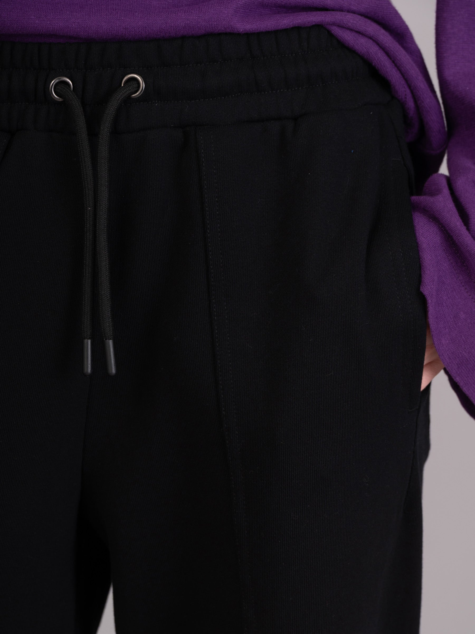 Sable - Cotton Fleece Straight Leg Trousers - Forgotten Tribes