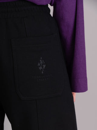 Sable - Cotton Fleece Straight Leg Trousers - Forgotten Tribes