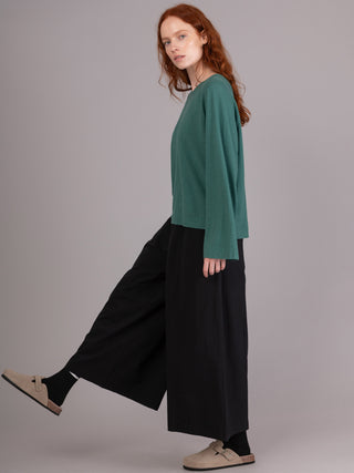 Rokko -  Cotton Poplin Wide Leg Trousers - Forgotten Tribes