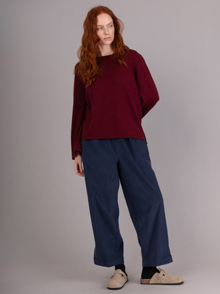 Kami -  Cotton Needlecord Straight Leg Trousers - Forgotten Tribes