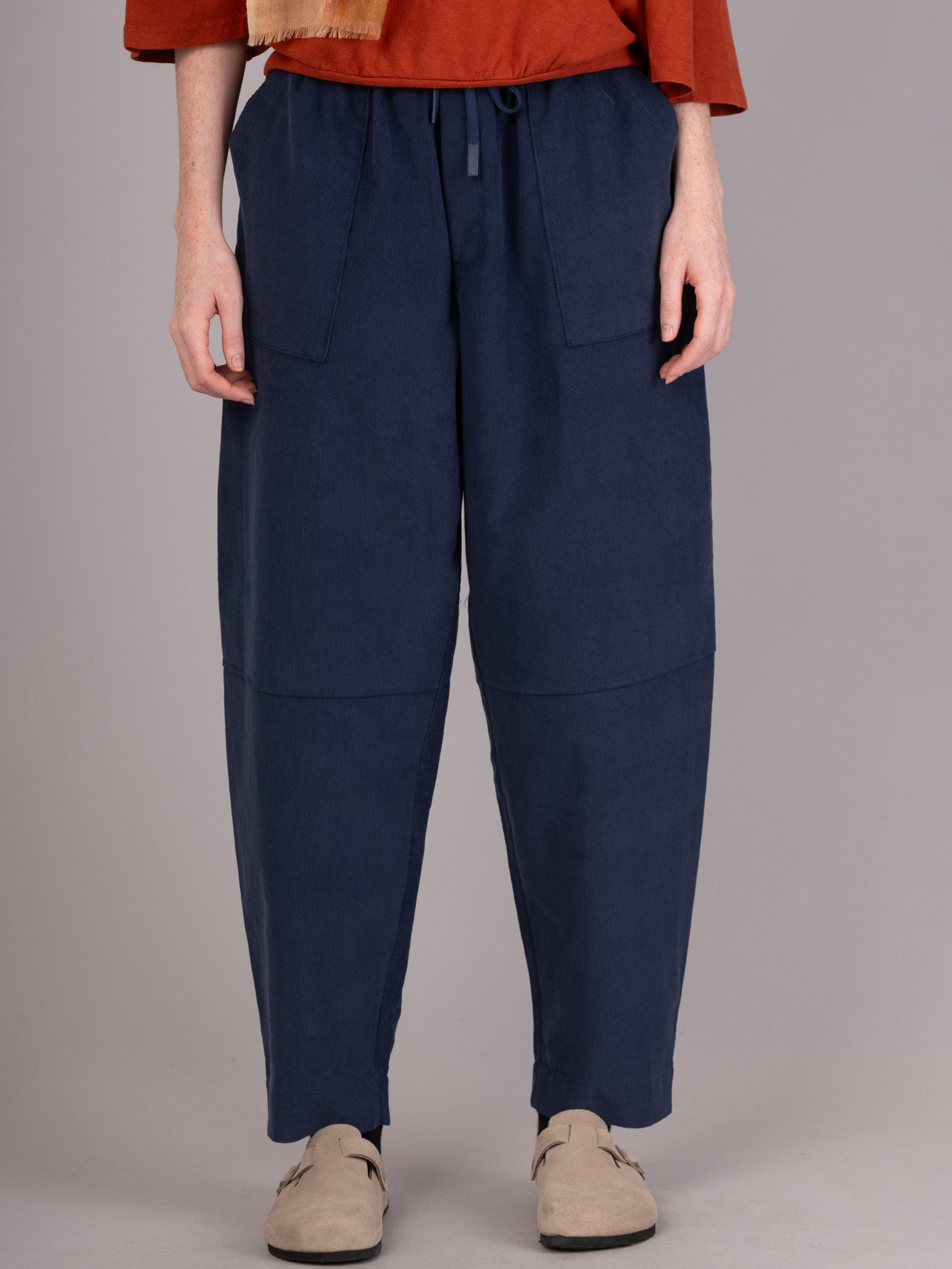 Sado -  Cotton Needlecord Tapered Trousers