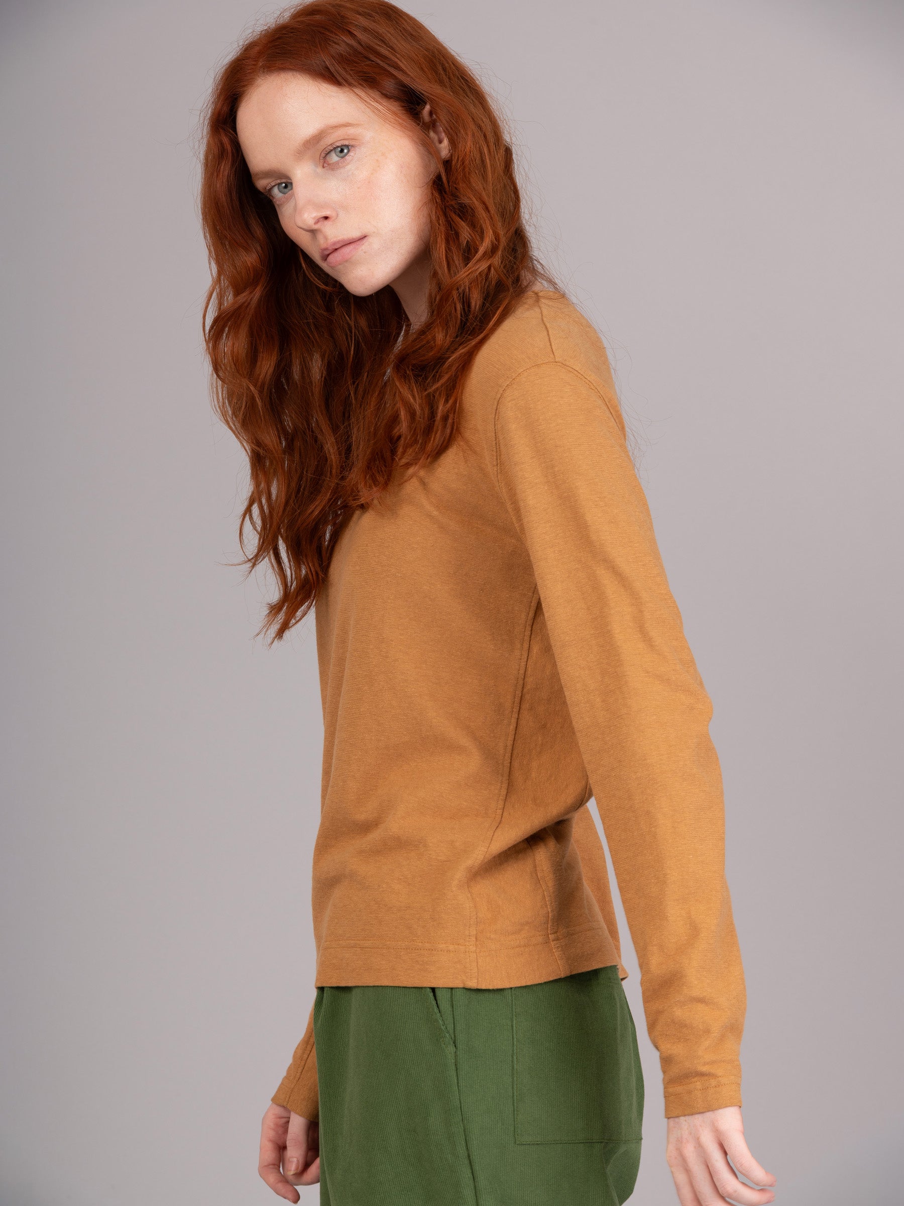 Gili 2 - Hemp Organic Cotton Side Panel Long Sleeve T-shirt - Forgotten Tribes