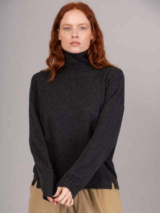 Kume - Cotton Cashmere Blend Turtle Neck Sweater - Forgotten Tribes