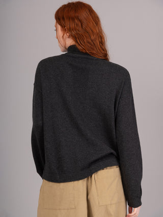 Kume - Cotton Cashmere Blend Turtle Neck Sweater - Forgotten Tribes