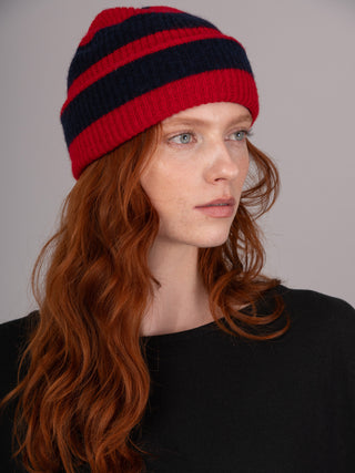 Obi - Pure Alpaca Horizontal Striped Beanies - Forgotten Tribes