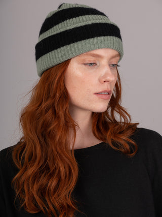 Obi - Pure Alpaca Horizontal Striped Beanies - Forgotten Tribes