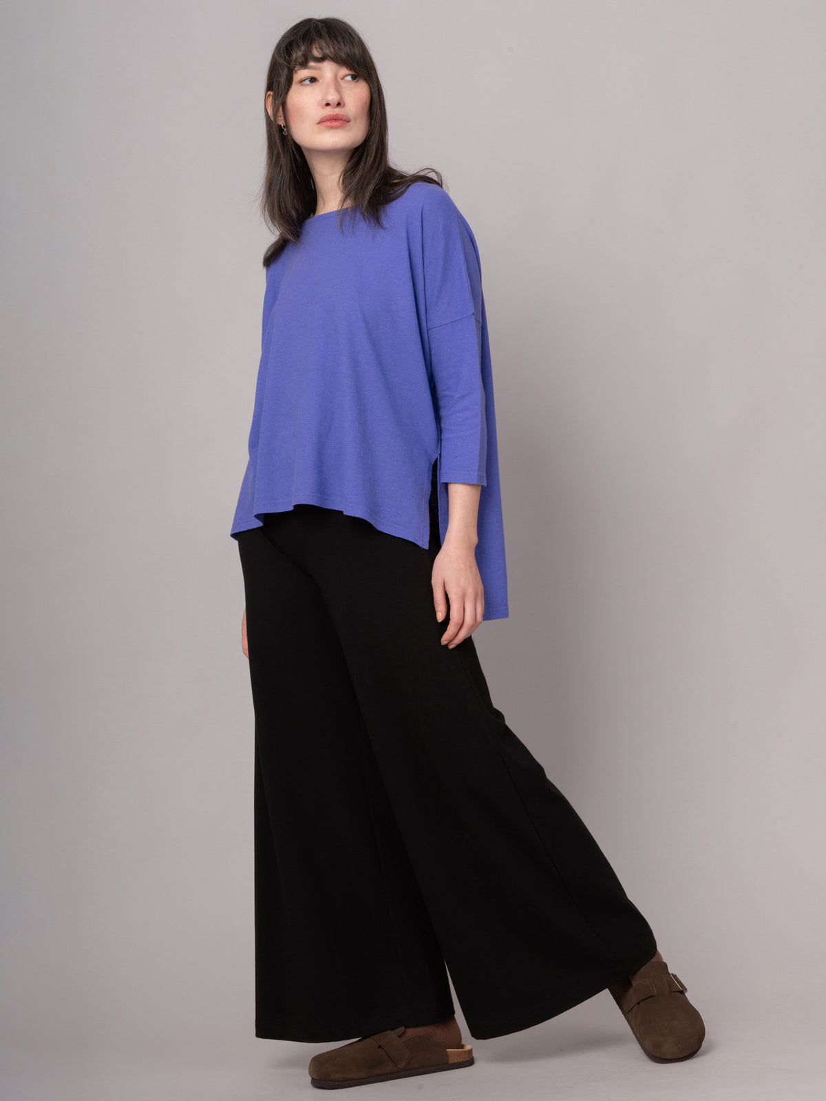 Gaya - Hemp Organic Cotton Cropped Sleeve T-Shirt - Forgotten Tribes