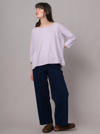 Gaya - Hemp Organic Cotton Cropped Sleeve T-Shirt - Forgotten Tribes