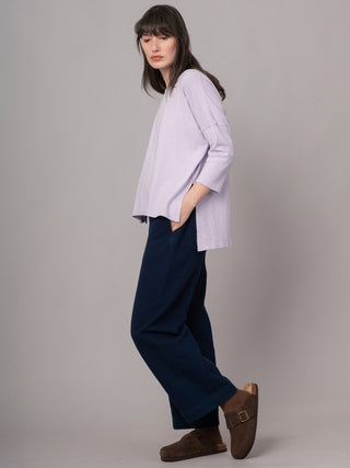 Gaya - Hemp Organic Cotton Cropped Sleeve T-Shirt - Forgotten Tribes