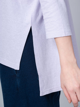 Gaya - Hemp Organic Cotton Cropped Sleeve T-Shirt - Forgotten Tribes