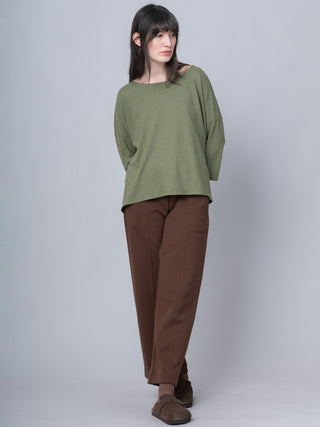 Sable - Cotton Fleece Straight Leg Trousers - Forgotten Tribes