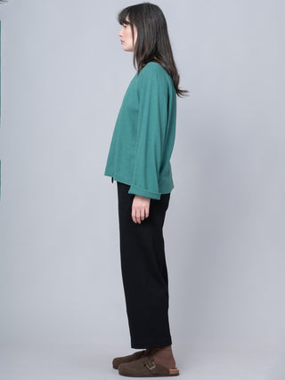Sable - Cotton Fleece Straight Leg Trousers - Forgotten Tribes