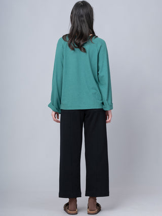 Sable - Cotton Fleece Straight Leg Trousers - Forgotten Tribes
