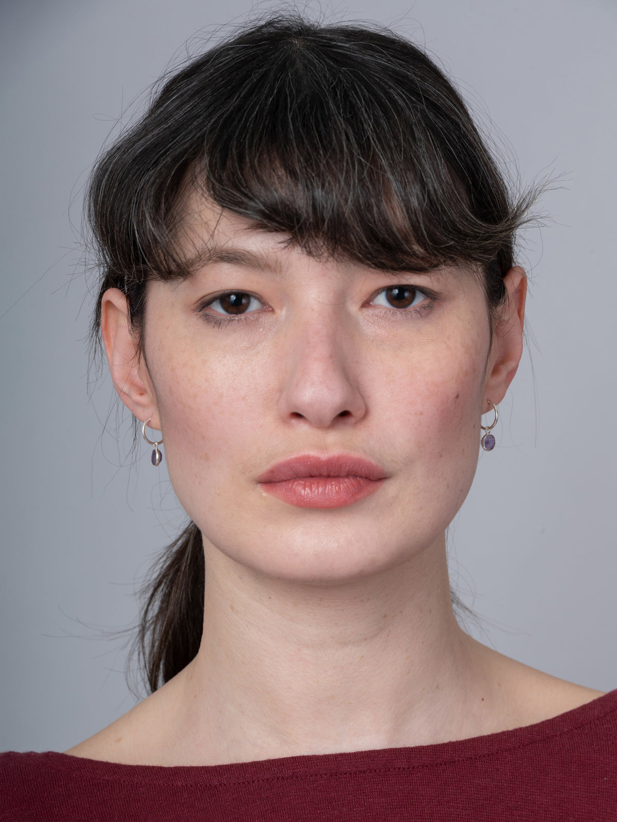 Round Gemstone Drop Earrings - Forgotten Tribes