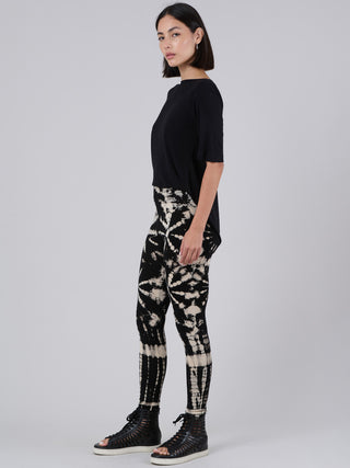 Tie Dye Leggings - Black - Style 1 - Forgotten Tribes