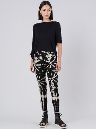 Tie Dye Leggings - Black - Style 1 - Forgotten Tribes