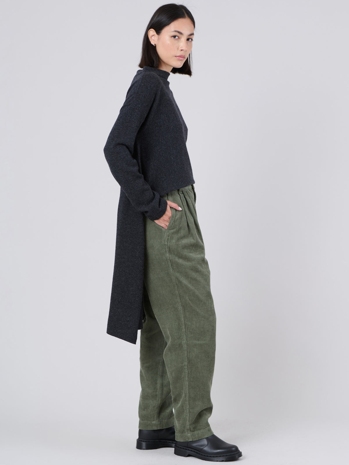 Merino Wool Bamboo Blend Waterfall Sweater - Forgotten Tribes